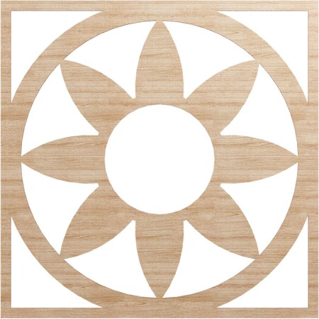 Ekena Millwork Blume Wood Fretwork Pierced Ceiling Medallion, Alder, 40"OD x 13 7/8"ID x 1/4"T CMWP40X40X0250BLAL